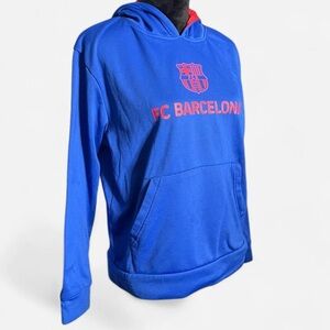 FCB Barcelona Messi Blue Hoodie